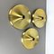 Gold Disc Wall Lights by Charlotte Perriand for Honsel, Germany, 1960s, Set of 3 11