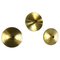 Gold Disc Wall Lights by Charlotte Perriand for Honsel, Germany, 1960s, Set of 3 1