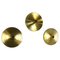 Gold Disc Wall Lights by Charlotte Perriand for Honsel, Germany, 1960s, Set of 3, Image 1