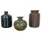 Ceramic Studio Pottery Vases by Elmar & Elke Kubicek, Germany, 1970s, Set of 3 1