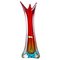 Extra Large Multi-Color Murano Glass Sommerso Vase, Italy, 1970s 1