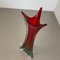 Extra große mehrfarbige Sommerso Vase aus Muranoglas, Italien, 1970er 13