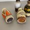 Vintage Pottery Fat Lava Vases from Scheurich, Germany, 1970s, Set of 4 16