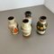 Vintage Pottery Fat Lava Vases from Scheurich, Germany, 1970s, Set of 4 13
