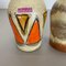 Jarrones Fat Lava vintage de cerámica de Scheurich, Germany, años 70. Juego de 4, Imagen 6