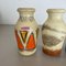 Vintage Pottery Fat Lava Vases from Scheurich, Germany, 1970s, Set of 4 4