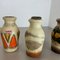 Vintage Pottery Fat Lava Vases from Scheurich, Germany, 1970s, Set of 4 15