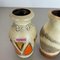 Jarrones Fat Lava vintage de cerámica de Scheurich, Germany, años 70. Juego de 4, Imagen 5
