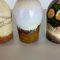 Vintage Pottery Fat Lava Vases from Scheurich, Germany, 1970s, Set of 4 9