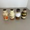 Vintage Pottery Fat Lava Vases from Scheurich, Germany, 1970s, Set of 4, Image 3
