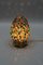 Mehrfarbige Perlen Murano Glas Tischlampe mit Bronze Fuß 11