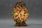 Multi-Colored Beaded Murano Glass Table Lamp with Bronze Base 12