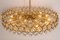 Huge Gilt Brass and Crystal Chandelier by Sciolari for Palwa, Germany, 1970s 10