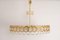 Huge Gilt Brass and Crystal Chandelier by Sciolari for Palwa, Germany, 1970s 2
