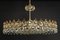 Huge Gilt Brass and Crystal Chandelier by Sciolari for Palwa, Germany, 1970s, Image 13