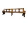 Large Antique Pitch Church Pew Bench, Image 1
