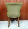 Grüner Stuhl aus Samt & Mahagoni mit Rückenlehne, 1930er 5