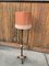Mid-Century Floor Lamp with Coral Shade, 1950s 2