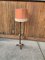 Mid-Century Floor Lamp with Coral Shade, 1950s, Image 4