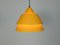 Lampe à Suspension Mid-Century Jaune par Jo Hammerborg pour Fog & Menup, Danemark, 1960s 7