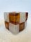 Italian Glass Cube Lamps from Poliarte, 1970s, Set of 2 6