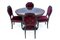 Table et Chaises Antiques, 1890, Set de 5 1