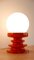 Lampes de Chevet en Céramique Rouge, Allemagne, 1970s, Set de 2 2