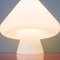 Lampada da tavolo a fungo in vetro opalino di Venini, anni '60, Immagine 10
