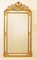 Antique 19th Century Gilt Wall Mirror with Flowers and Cup 1