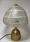Murano Glas Messing Tischlampe von Angelo Brotto für Esperia, 1970er 1