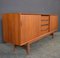 Teak and Birch Sideboard with Sliding Doors and Drawers, 1960s 4