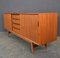 Teak and Birch Sideboard with Sliding Doors and Drawers, 1960s 3