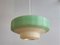 White and Green Pendant Lamp for Rotaflex, 1960s, Image 4
