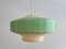 White and Green Pendant Lamp for Rotaflex, 1960s, Image 2