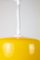 Gelbe Verstellbare Hängelampe aus Glas, 1960er 6