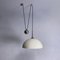 German Ceiling Light with Counterweight and Ceramic Screen by Florian Schulz, 1970s 1