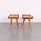 Vintage Wood & Rope Stools, Set of 2 2