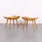 Vintage Wood & Rope Stools, Set of 2 1