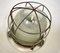 Industrial Factory Black Enamel Cage Pendant Light, 1950s 11