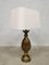 Vintage French Brass Pineapple Table Lamp from Maison Jansen, Image 1