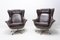 Leather Swivel Armchairs from UP Zavody, 1970s, Set of 2 2