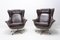 Leather Swivel Armchairs from UP Zavody, 1970s, Set of 2, Image 2