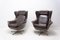 Leather Swivel Armchairs from UP Zavody, 1970s, Set of 2, Image 5