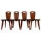 Swedish Modern Pine Dining Chairs by Bo Fjaestad, 1940s, Set of 4 1