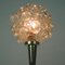 Mid-Century Bubble Glass and Brass Table Lamp by Helena Tynell for Limburg, 1960s, Image 6