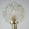 Mid-Century Bubble Glass and Brass Table Lamp by Helena Tynell for Limburg, 1960s 13