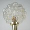 Mid-Century Bubble Glass and Brass Table Lamp by Helena Tynell for Limburg, 1960s, Image 13