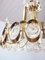 Vintage Kronleuchter aus vergoldetem Messing & Kristallglas von Lobmeyr 8