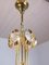 Vintage Gilt Brass and Crystal Glass Chandelier by Lobmeyr 6