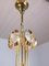 Vintage Gilt Brass and Crystal Glass Chandelier by Lobmeyr, Image 6